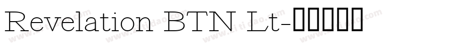 Revelation BTN Lt字体转换